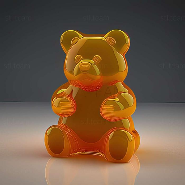 Animals gummy bear 3d model